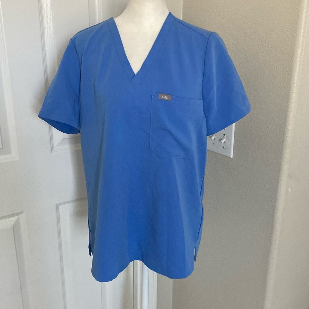 Figs Women's Blue Scrub Top
